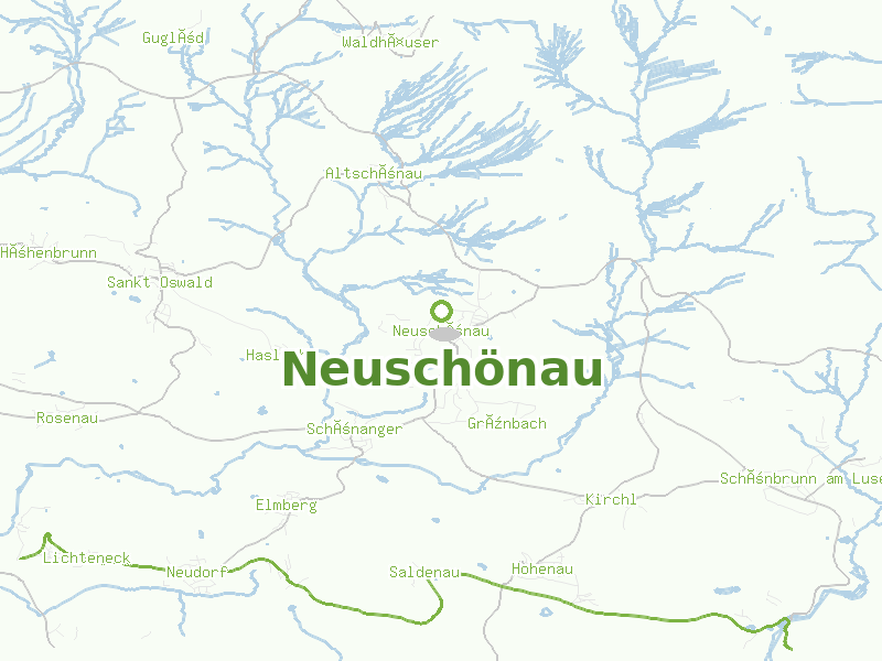 Karte von Neuschönau