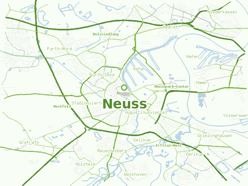 Karte von Neuss