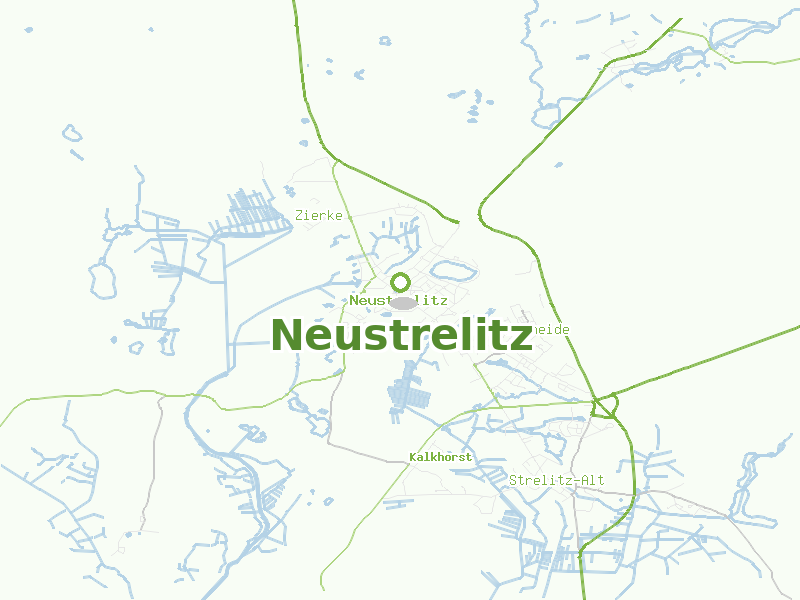 Karte von Neustrelitz