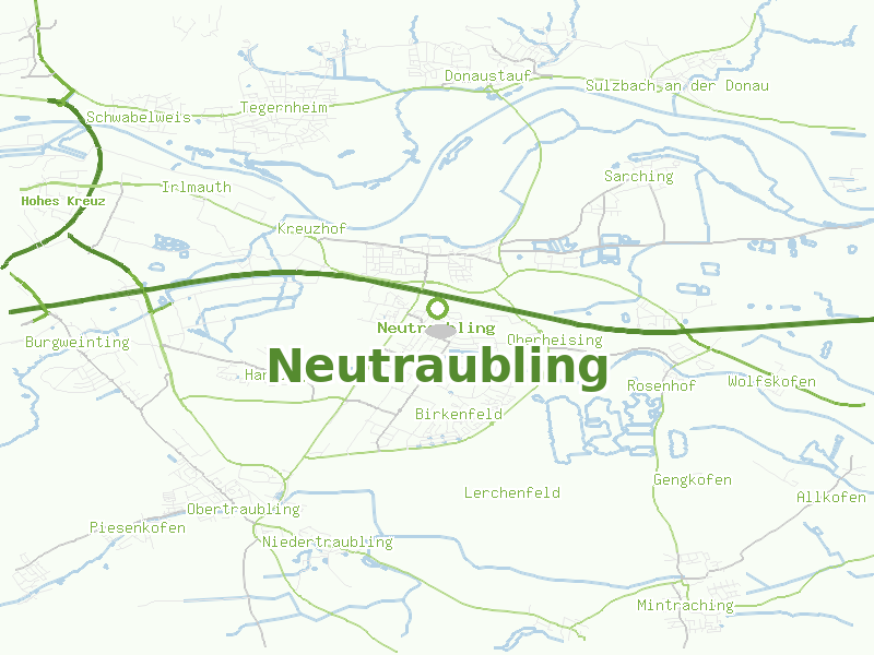 Karte von Neutraubling
