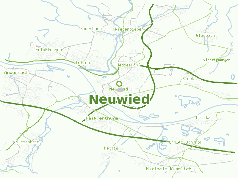 Karte von Neuwied