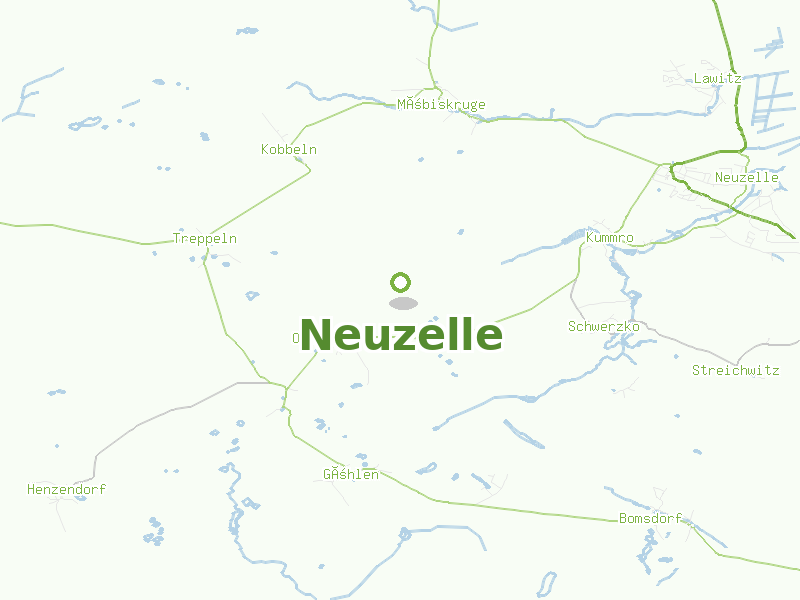 Karte von Neuzelle