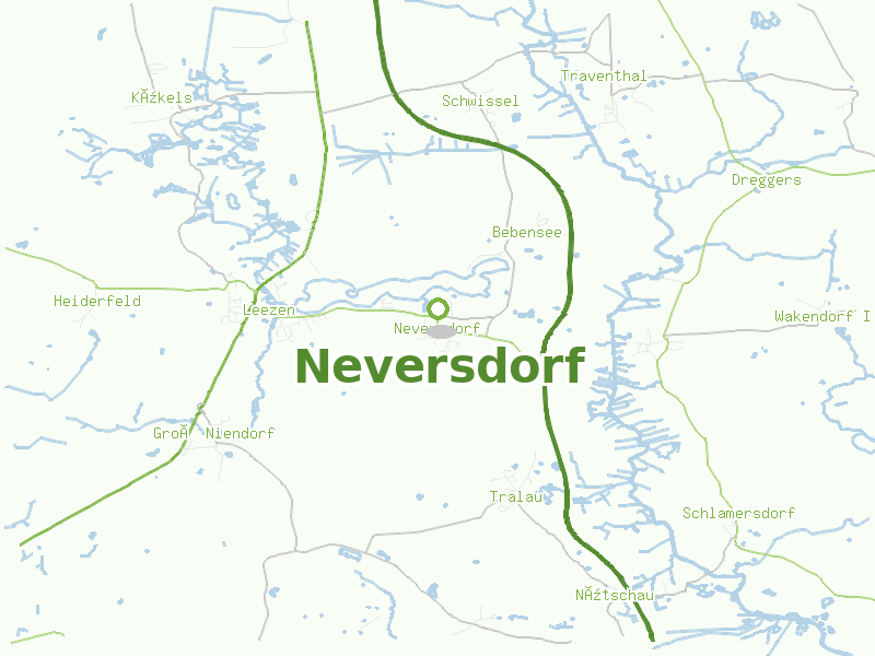 Karte von Neversdorf