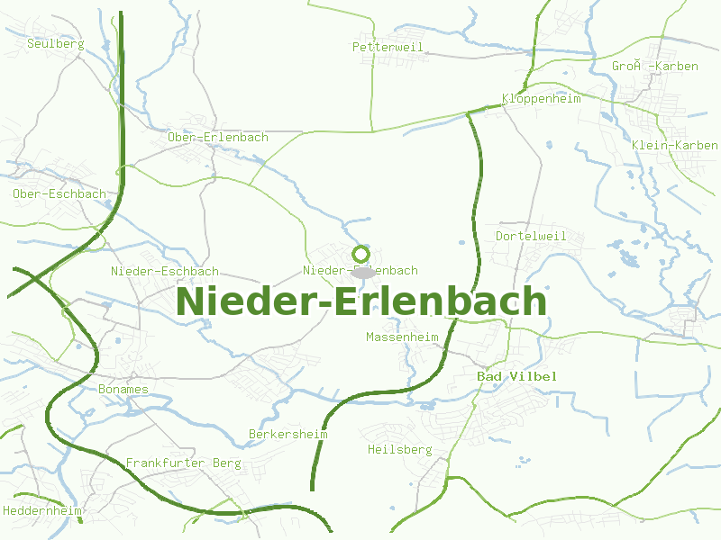 Karte von Nieder-Erlenbach
