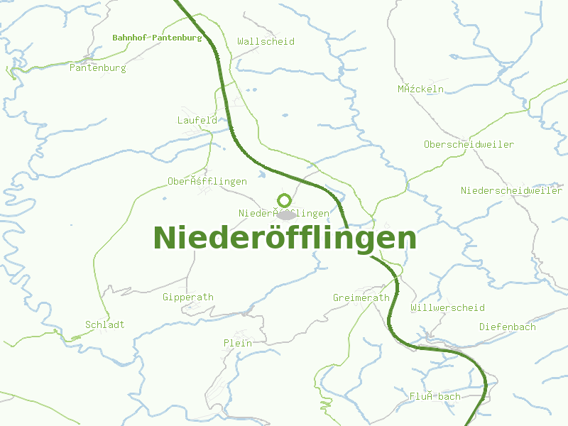 Karte von Niederöfflingen