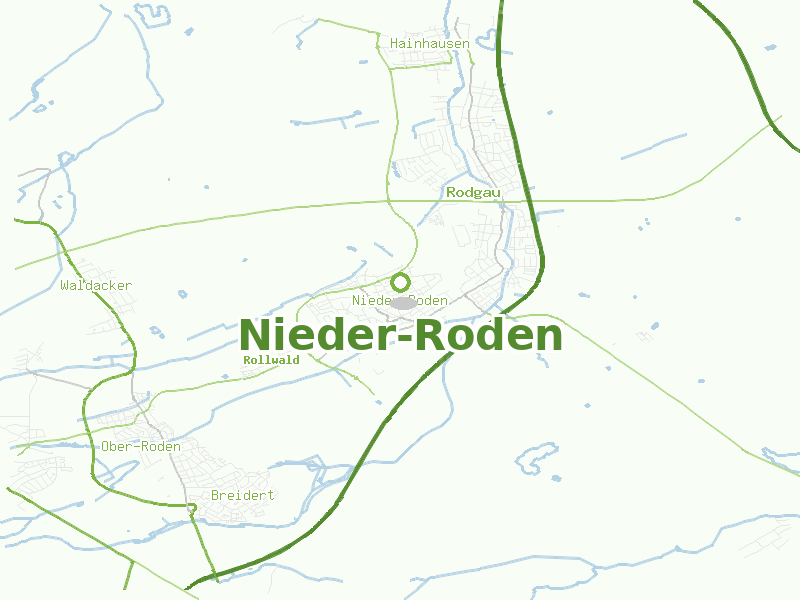 Karte von Nieder-Roden