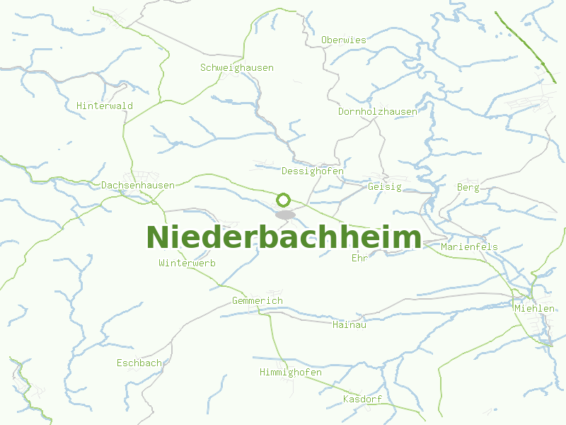 Karte von Niederbachheim