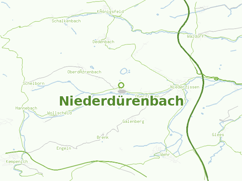 Karte von Niederdürenbach