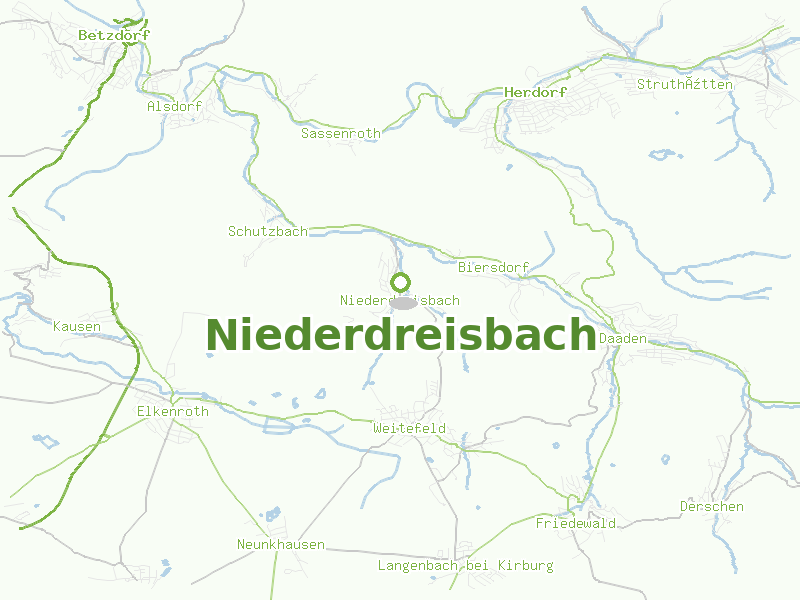 Karte von Niederdreisbach