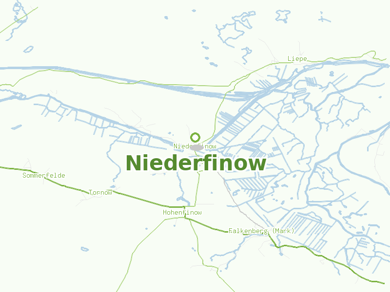 Karte von Niederfinow