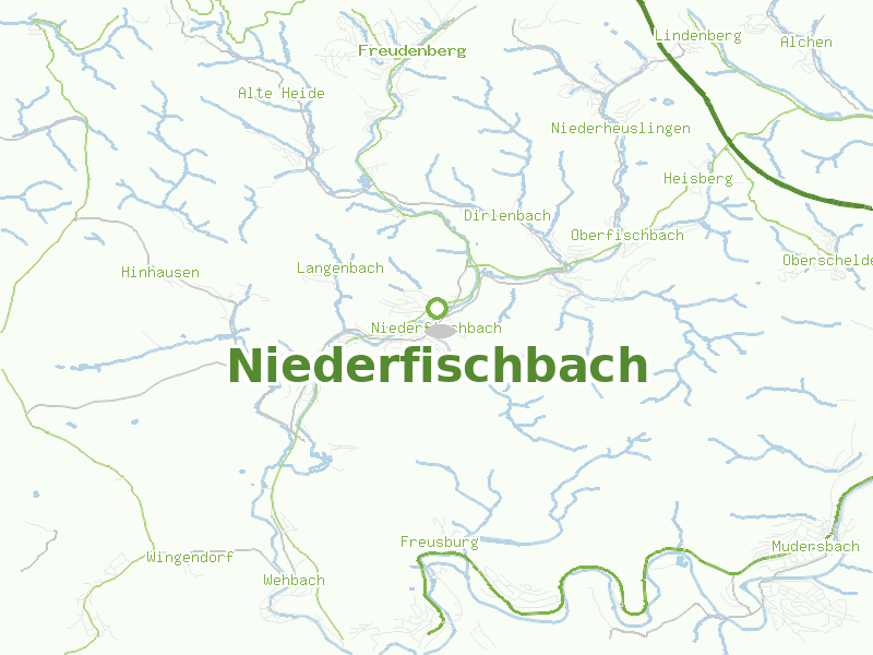 Karte von Niederfischbach