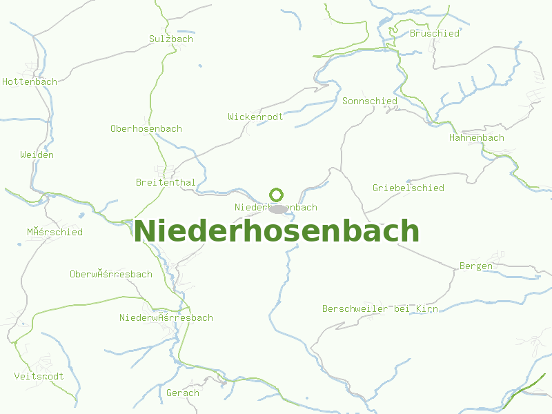 Karte von Niederhosenbach