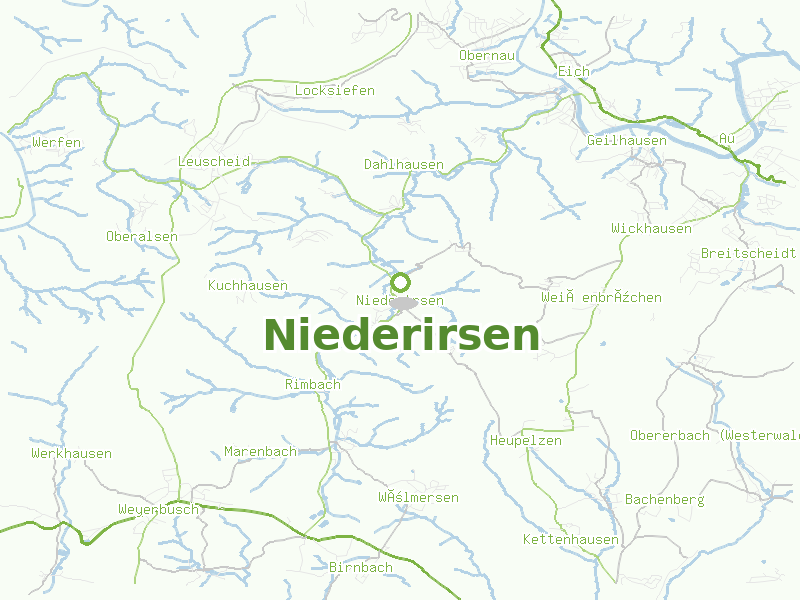 Karte von Niederirsen