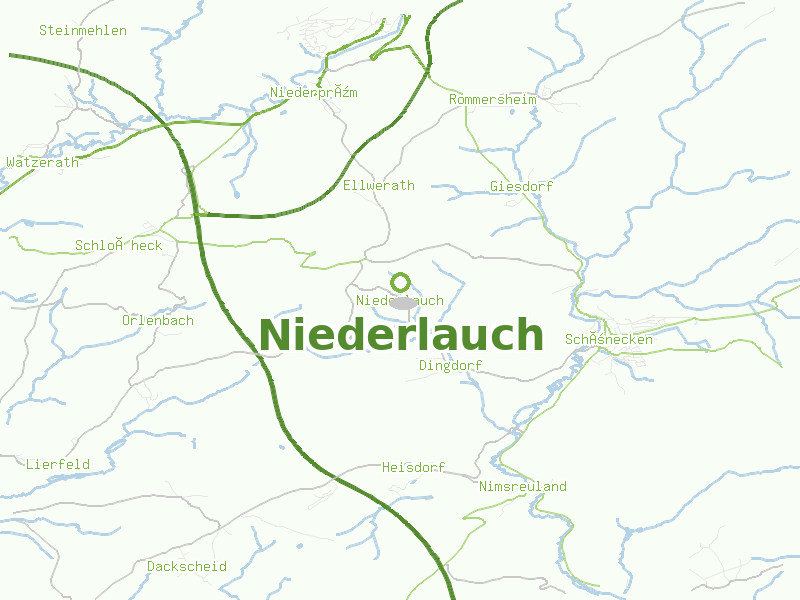 Karte von Niederlauch