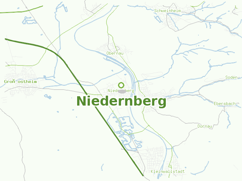 Karte von Niedernberg