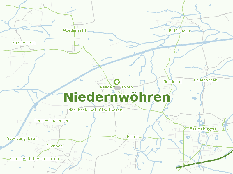Karte von Niedernwöhren