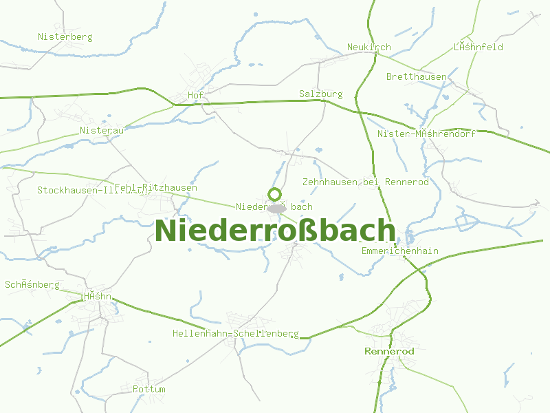 Karte von Niederroßbach