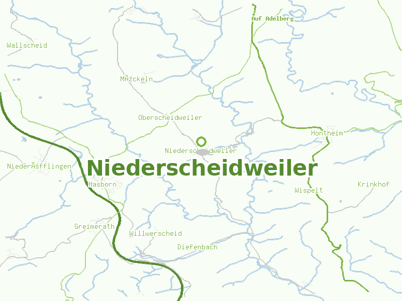 Karte von Niederscheidweiler