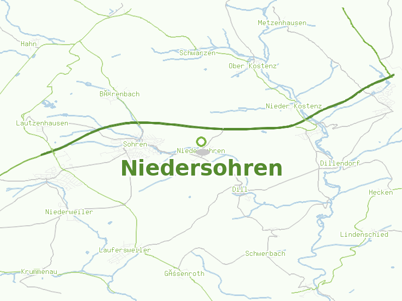 Karte von Niedersohren