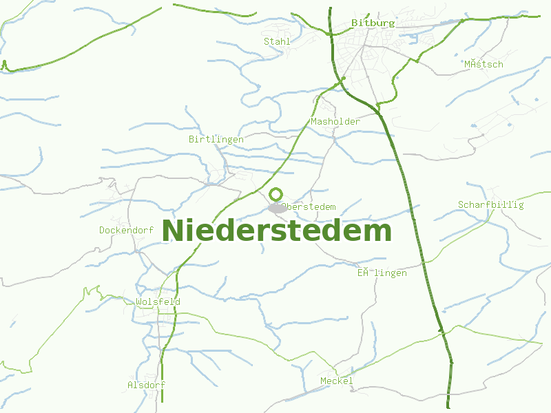Karte von Niederstedem