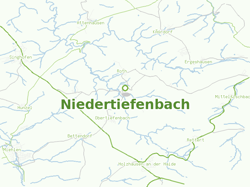 Karte von Niedertiefenbach