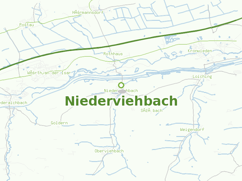 Karte von Niederviehbach