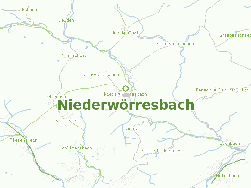 Karte von Niederwörresbach