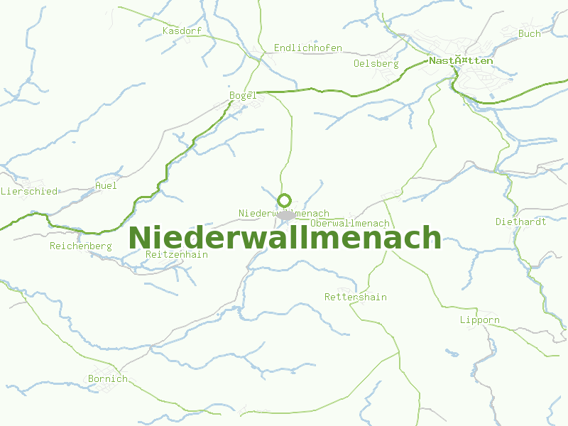 Karte von Niederwallmenach