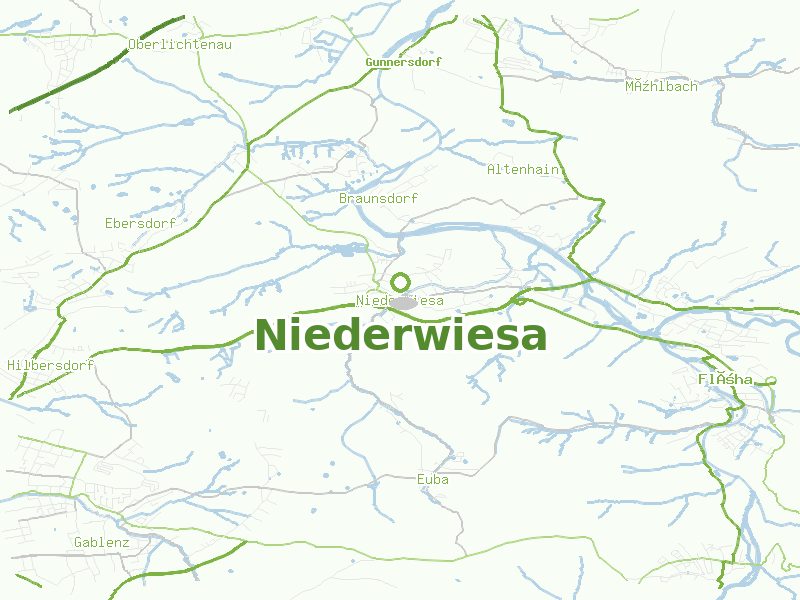 Karte von Niederwiesa