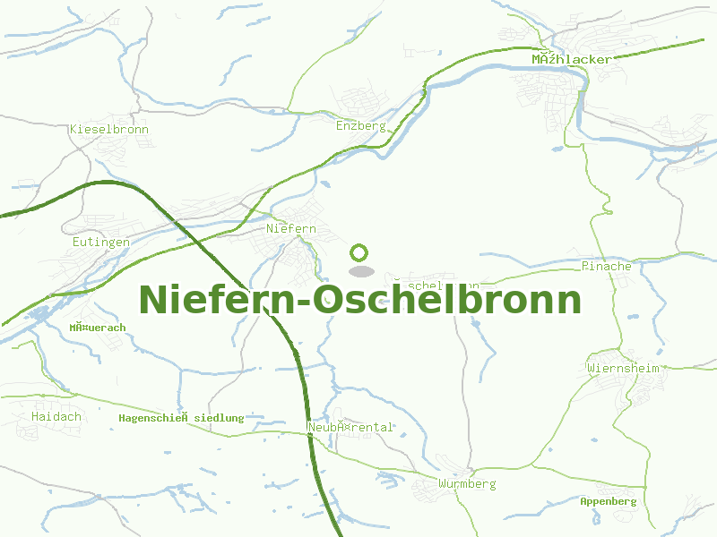Karte von Niefern-Oschelbronn