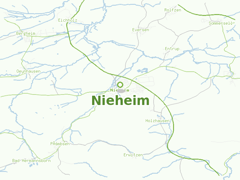 Karte von Nieheim