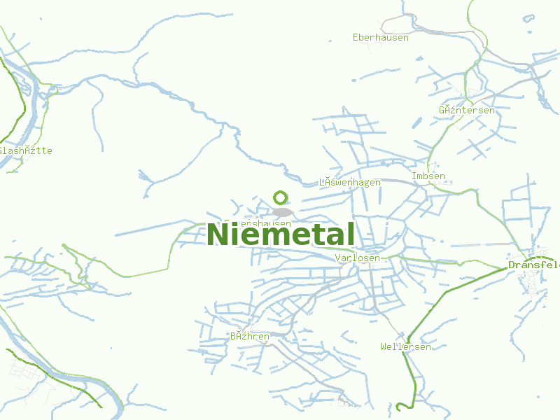 Karte von Niemetal