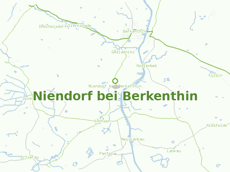 Karte von Niendorf bei Berkenthin