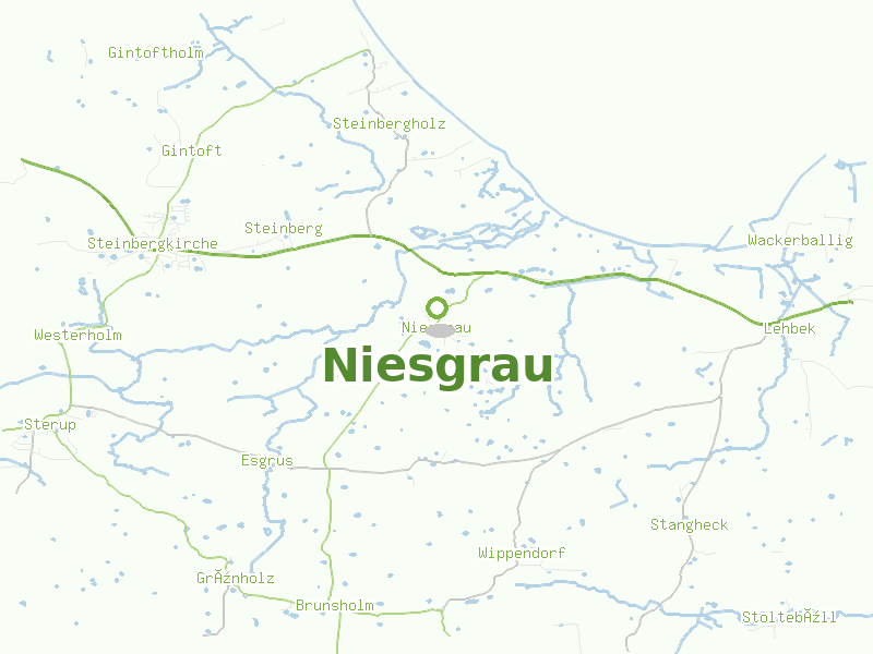 Karte von Niesgrau