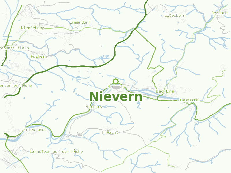 Karte von Nievern