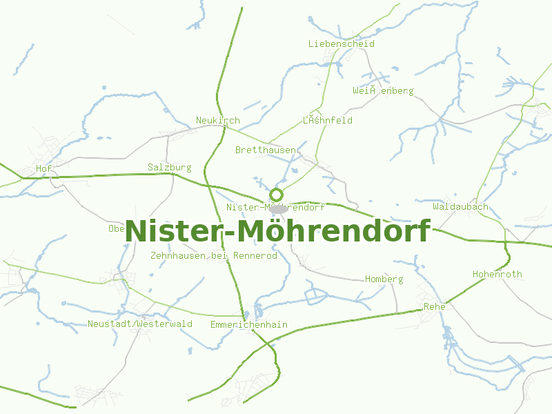 Karte von Nister-Möhrendorf