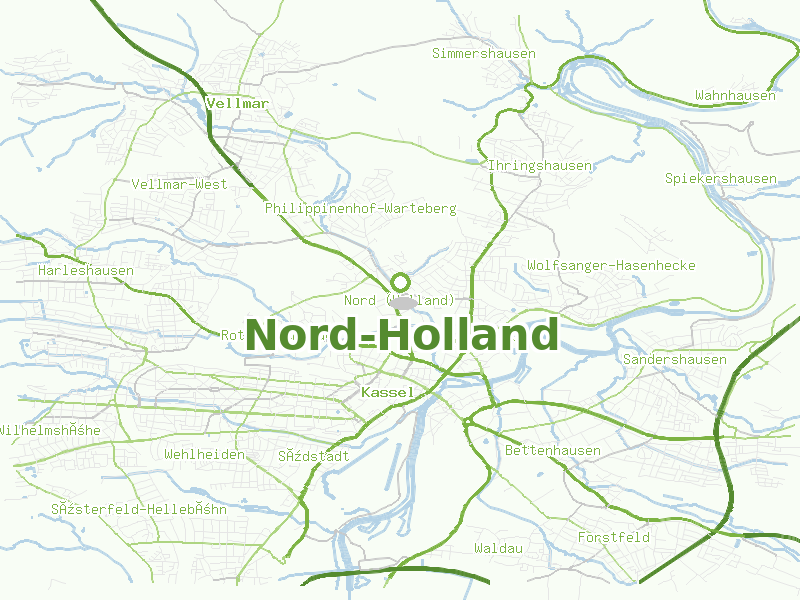 Karte von Nord-Holland