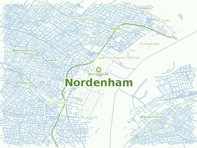 Karte von Nordenham