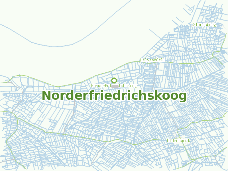 Karte von Norderfriedrichskoog