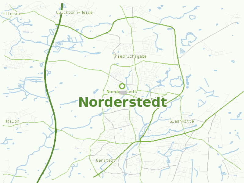 Karte von Norderstedt