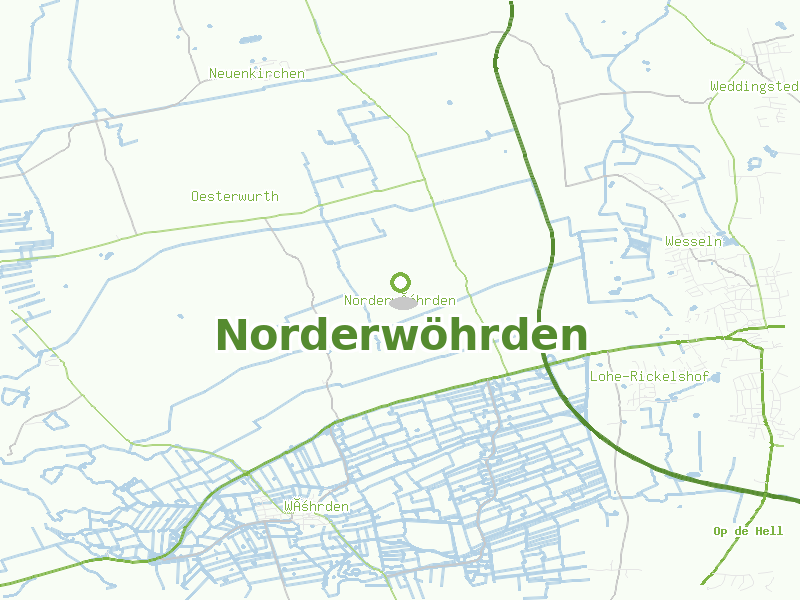 Karte von Norderwöhrden