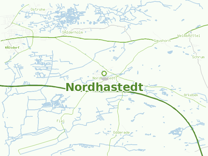 Karte von Nordhastedt
