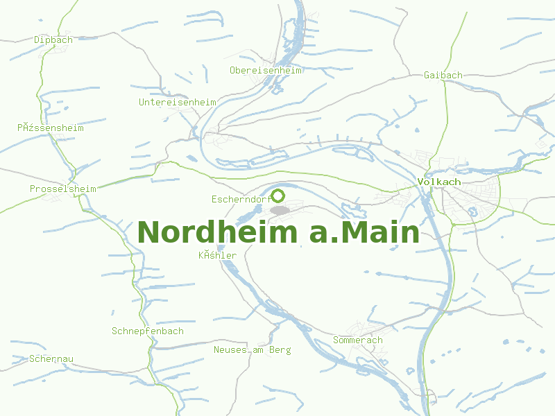 Karte von Nordheim a.Main