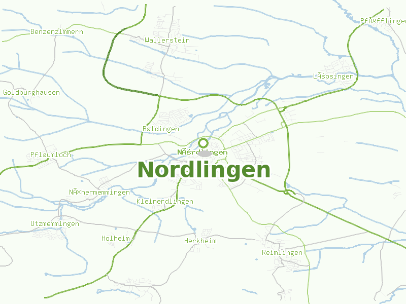 Karte von Nordlingen