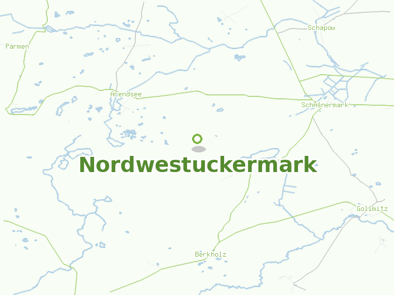 Karte von Nordwestuckermark