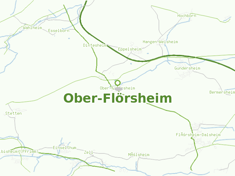 Karte von Ober-Flörsheim