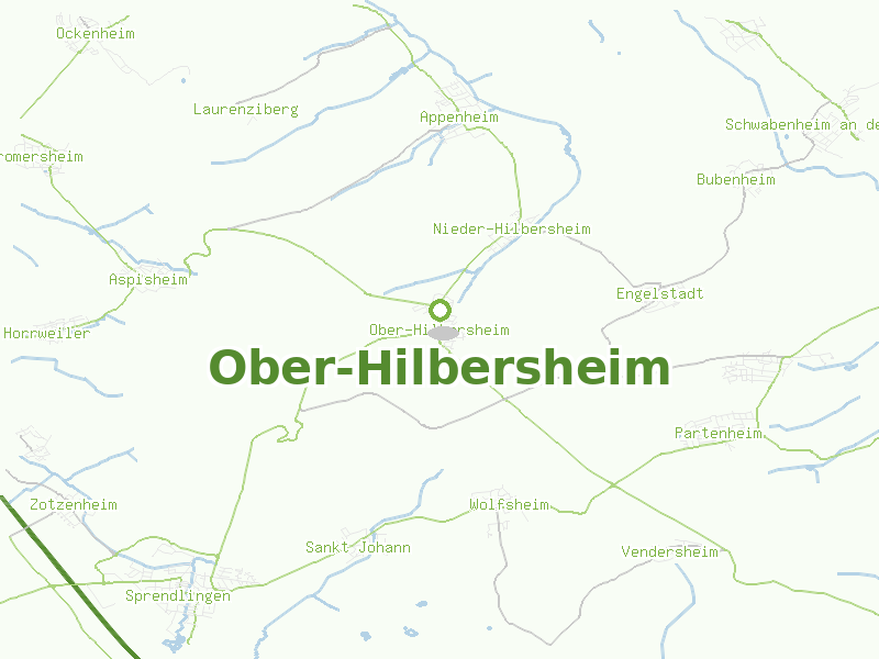 Karte von Ober-Hilbersheim