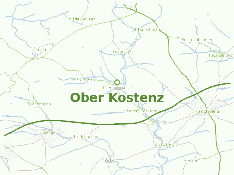 Karte von Ober Kostenz