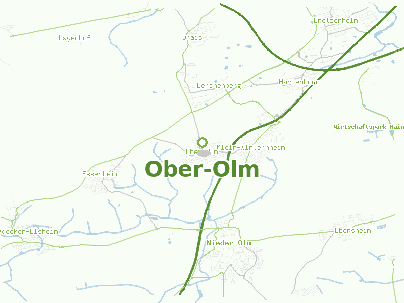 Karte von Ober-Olm
