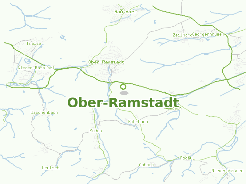 Karte von Ober-Ramstadt